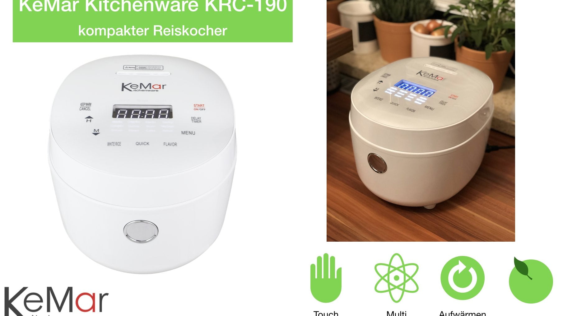 Unser neuster Multikocher - Der KeMar Kitchenware KRC-190 Multikocher | KeMar GmbH | Kitchenware | Haushaltsgeräte