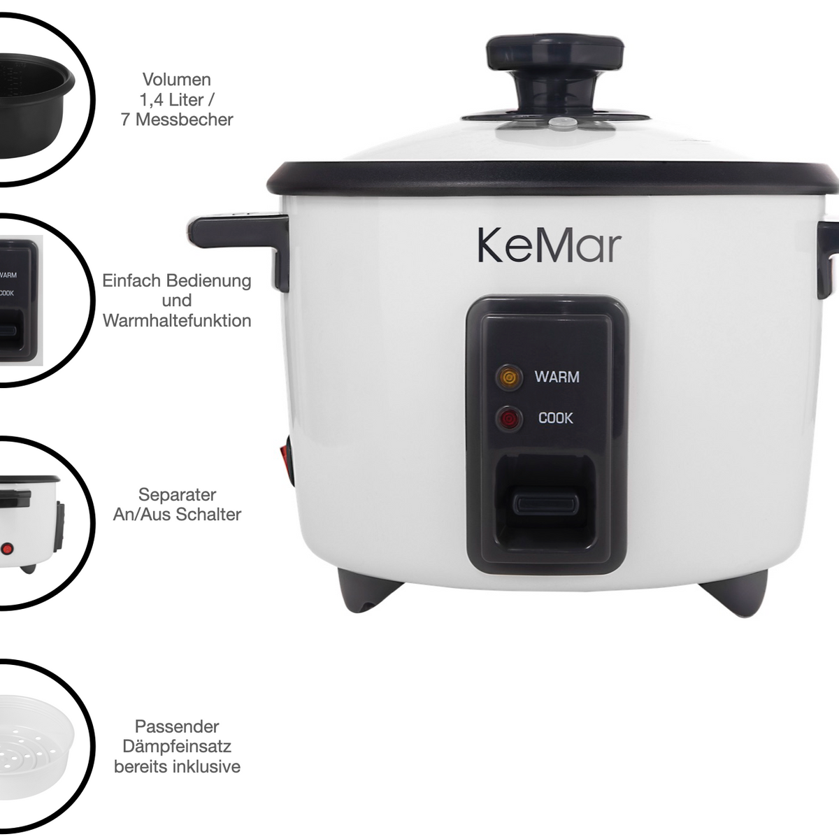 KRC-110 Reiskocher von keMar Kitchenware