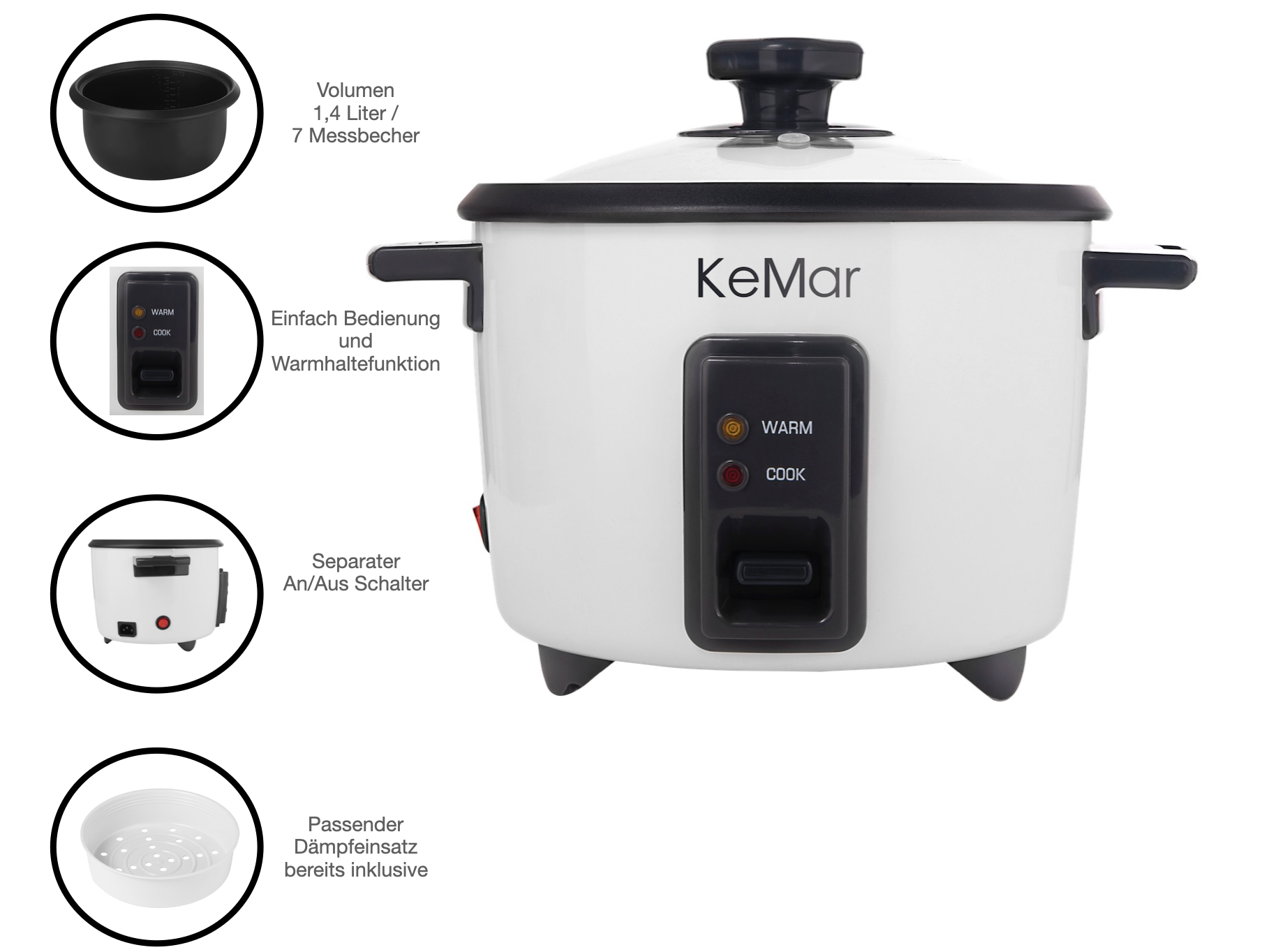 KRC-110 Reiskocher von keMar Kitchenware