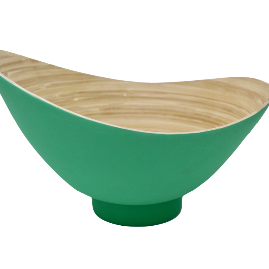 Obstschale Bambusschale Salatschale, Schüssel aus Bambus Bambusschüssel KeMar Kitchenware