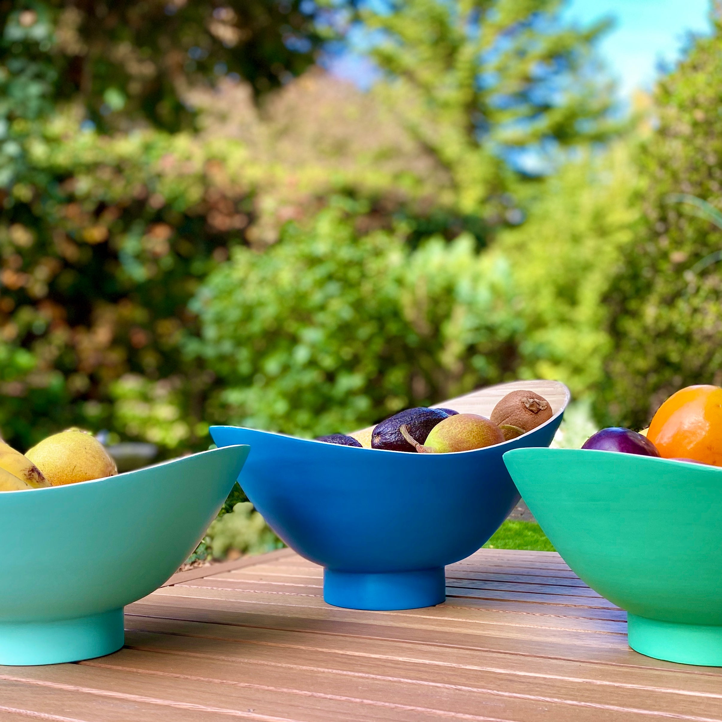 Obstschale Bambusschale Salatschale, Schüssel aus Bambus Bambusschüssel KeMar Kitchenware