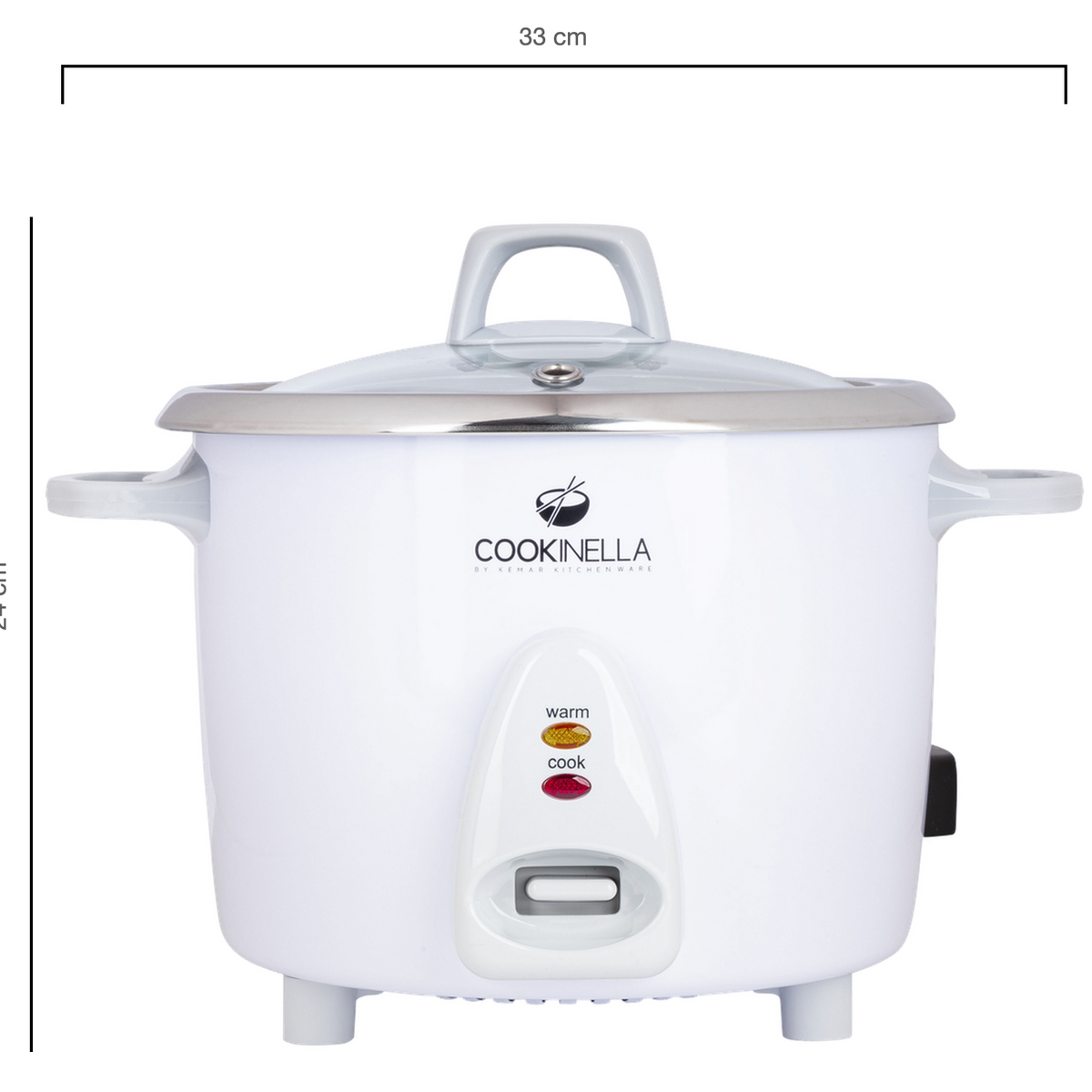 Spülmaschinengeeignter Innentopf KRC-300 Reiskocher zum dämpfen und braunen Reis kochen.