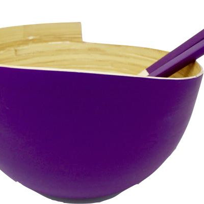 Bambus Salatschüssel | mit Besteck - KeMar GmbH | Kitchenware | Haushaltsgeräte