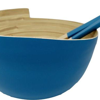 Bambus Salatschüssel | mit Besteck - KeMar GmbH | Kitchenware | Haushaltsgeräte