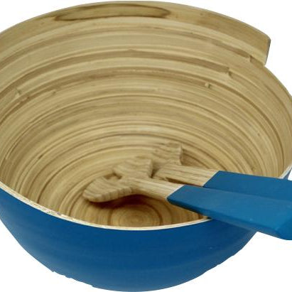 Bambus Salatschüssel | mit Besteck - KeMar GmbH | Kitchenware | Haushaltsgeräte
