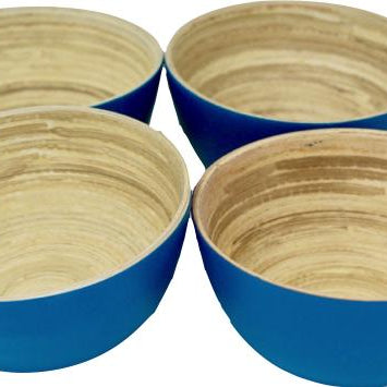 Bambus Snack Schalen Tablett | mit 4 Schälchen - KeMar GmbH | Kitchenware | Haushaltsgeräte