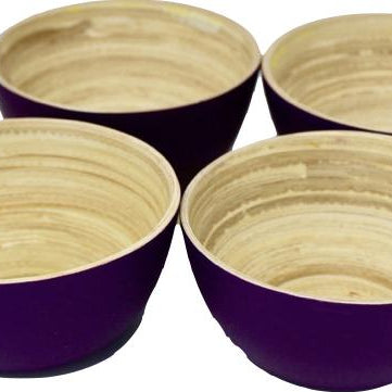 Bambus Snack Schalen Tablett | mit 4 Schälchen - KeMar GmbH | Kitchenware | Haushaltsgeräte