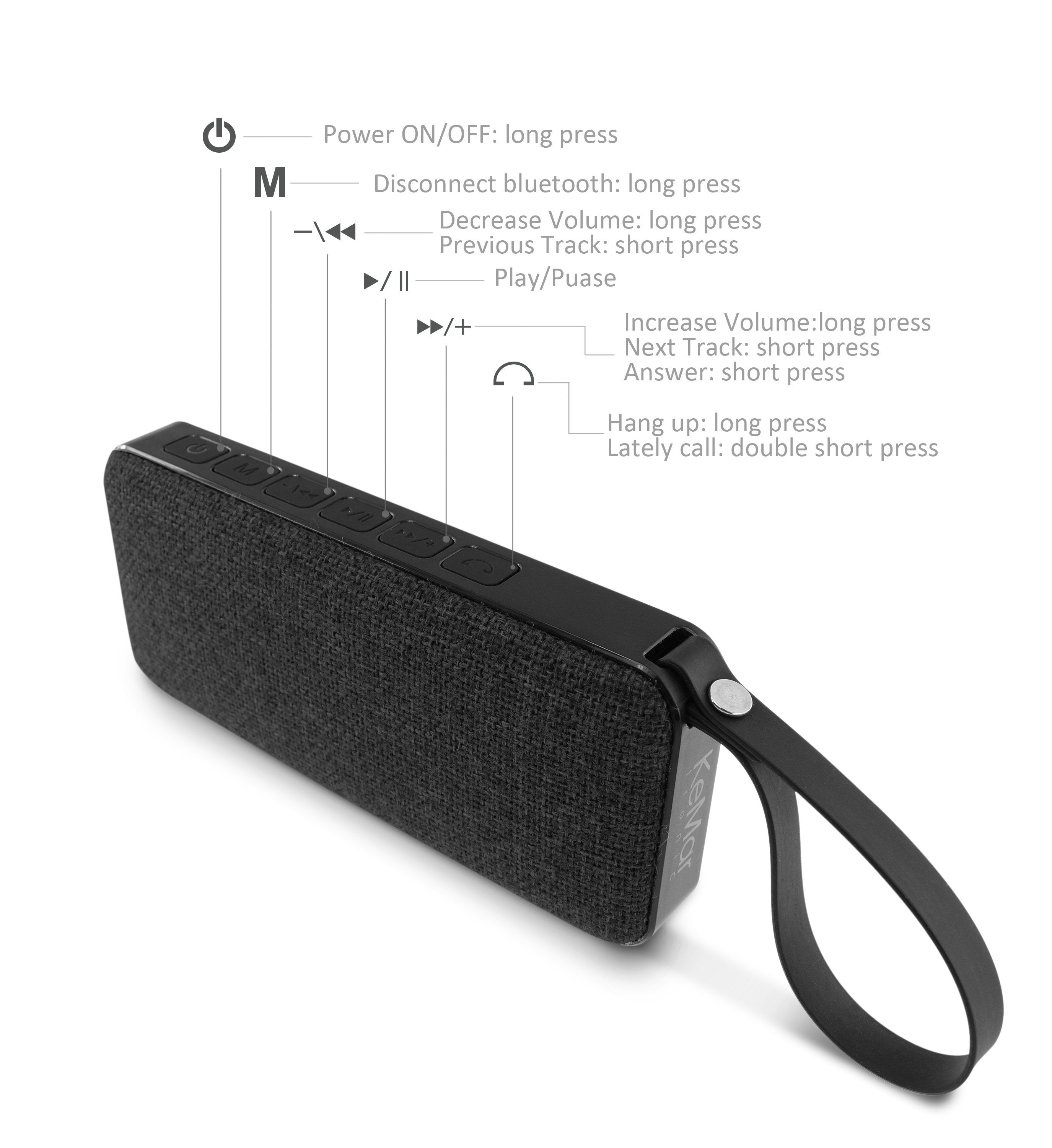 Bluetooth Lautsprecher KBS50 Kabellos Wasserdicht - KeMar GmbH | Kitchenware | Haushaltsgeräte