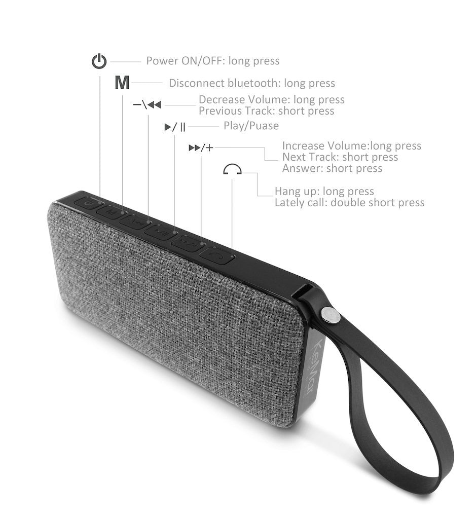 Bluetooth Lautsprecher KBS50 Kabellos Wasserdicht - KeMar GmbH | Kitchenware | Haushaltsgeräte