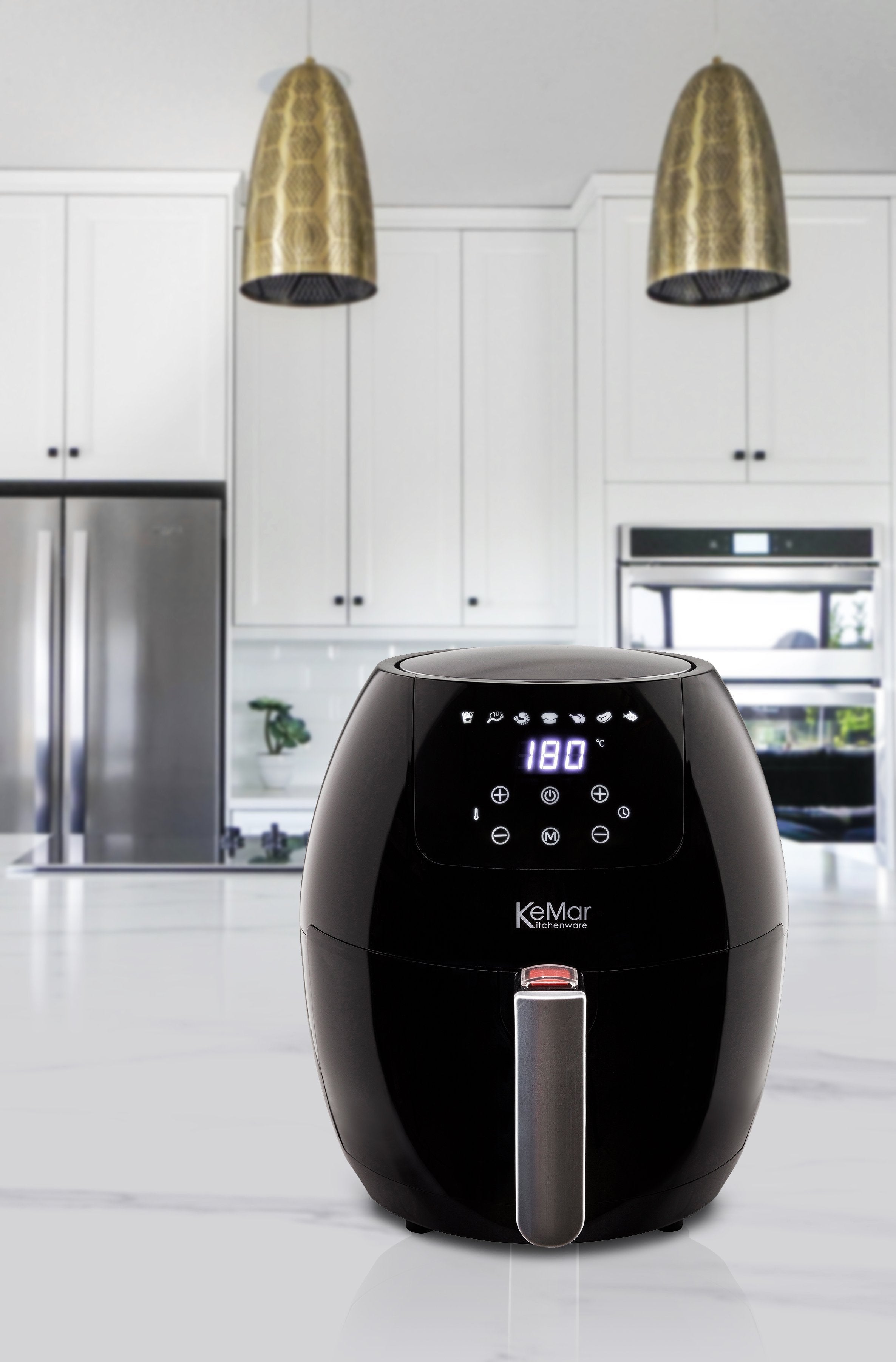 KHF-350 Heißluftfritteuse | 3,5 Liter | Touchdisplay | BPA-frei - KeMar GmbH | Kitchenware | Haushaltsgeräte