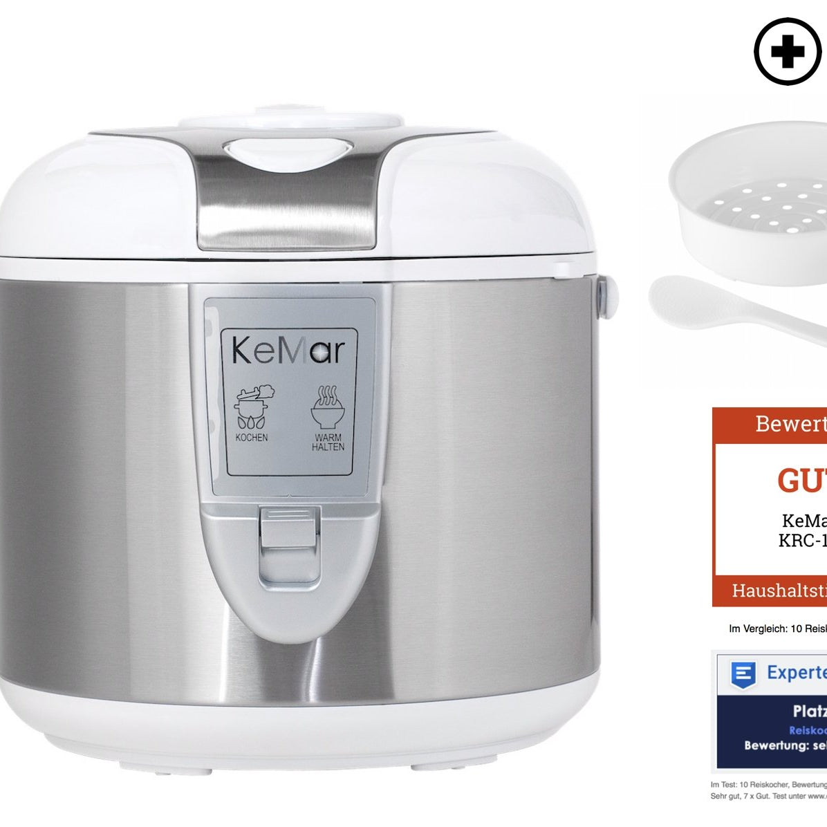 KRC-118 Reiskocher | Mit Dämpfeinsatz - KeMar GmbH | Kitchenware | Haushaltsgeräte