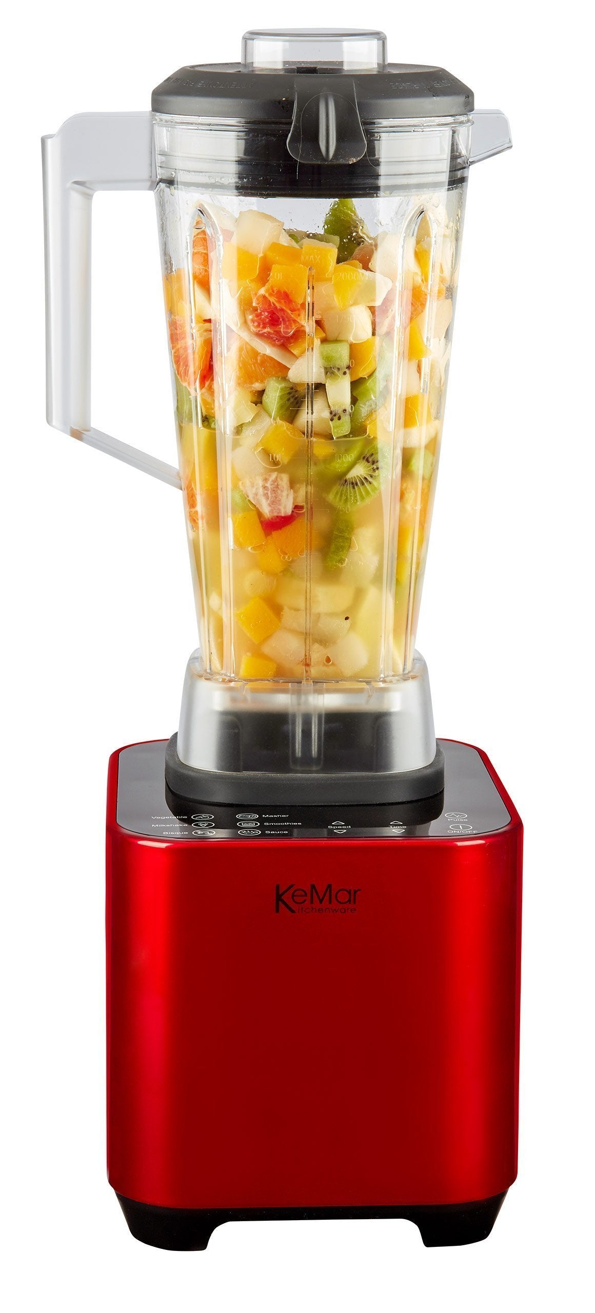 Mit dem KSB-200 Mixer bekommen Sie die ultimative Küchenerfahrung. Genießen Sie die besten Smoothies und leckeren Nussmuss mit einem robusten und langlebigen Blender. Der KSB-200 enthält zudem Rezepte, so dass Sie immer etwas Neues mit Ihrem Mixer zaubern können. Probieren Sie den KSB-200 und machen Sie die Nährstoffe Ihrer Mahlzeiten schnell und einfach mit einem professionellen Standmixer zugänglich.