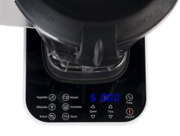 Entdecken Sie ein neues Level an Komfort und Bequemlichkeit mit dem KSB-200 Mixer! Er verfügt über ein benutzerfreundliches Touch Control Panel, sechs Programme, ein Rotationspuls, ein spezielles Reinigungsprogramm und ein beleuchtetes Display. Erleben Sie das einfache und effiziente Mixen dank diesem leistungsstarken Mixer!