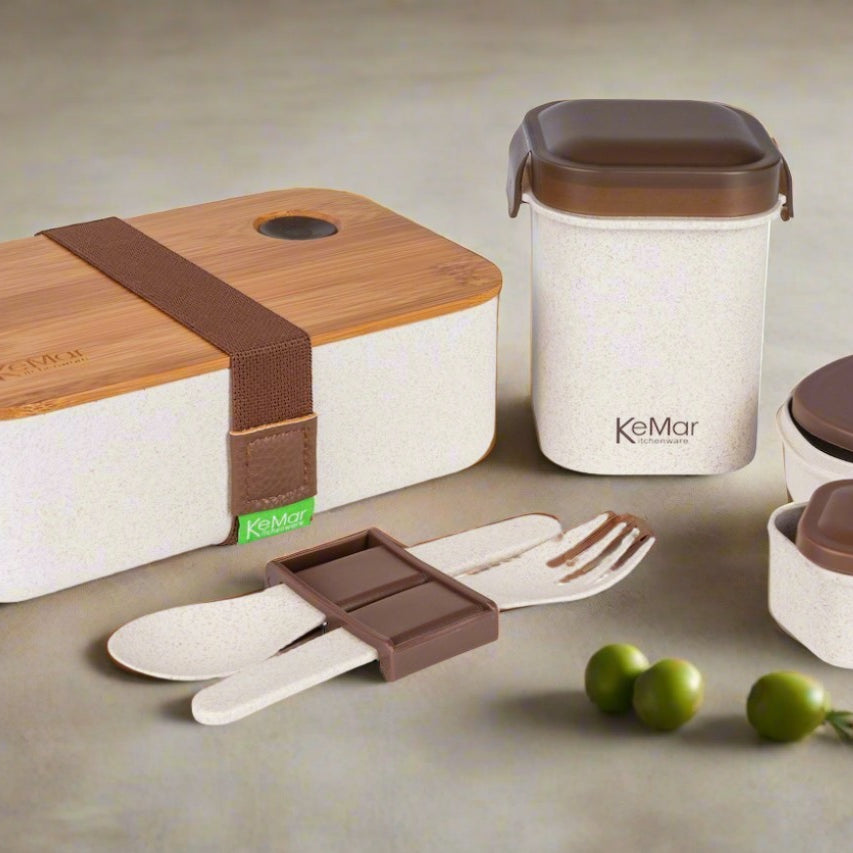 Lunchbox Set KeMar mit Bambus