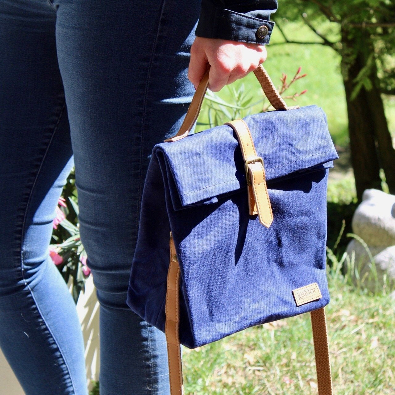 Lunchbox Tasche aus Canvas Segeltuch | Wasserdicht | Vegan | Nachhaltig | Recycelbar - KeMar GmbH | Kitchenware | Haushaltsgeräte