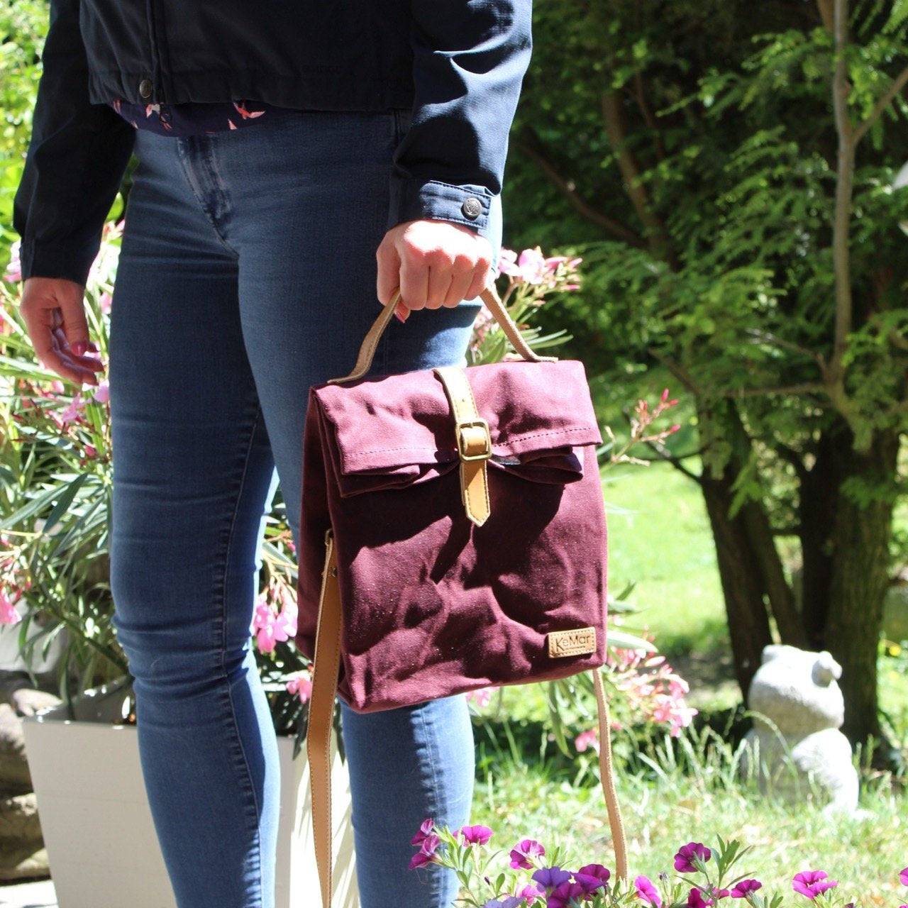 Lunchbox Tasche aus Canvas Segeltuch | Wasserdicht | Vegan | Nachhaltig | Recycelbar - KeMar GmbH | Kitchenware | Haushaltsgeräte
