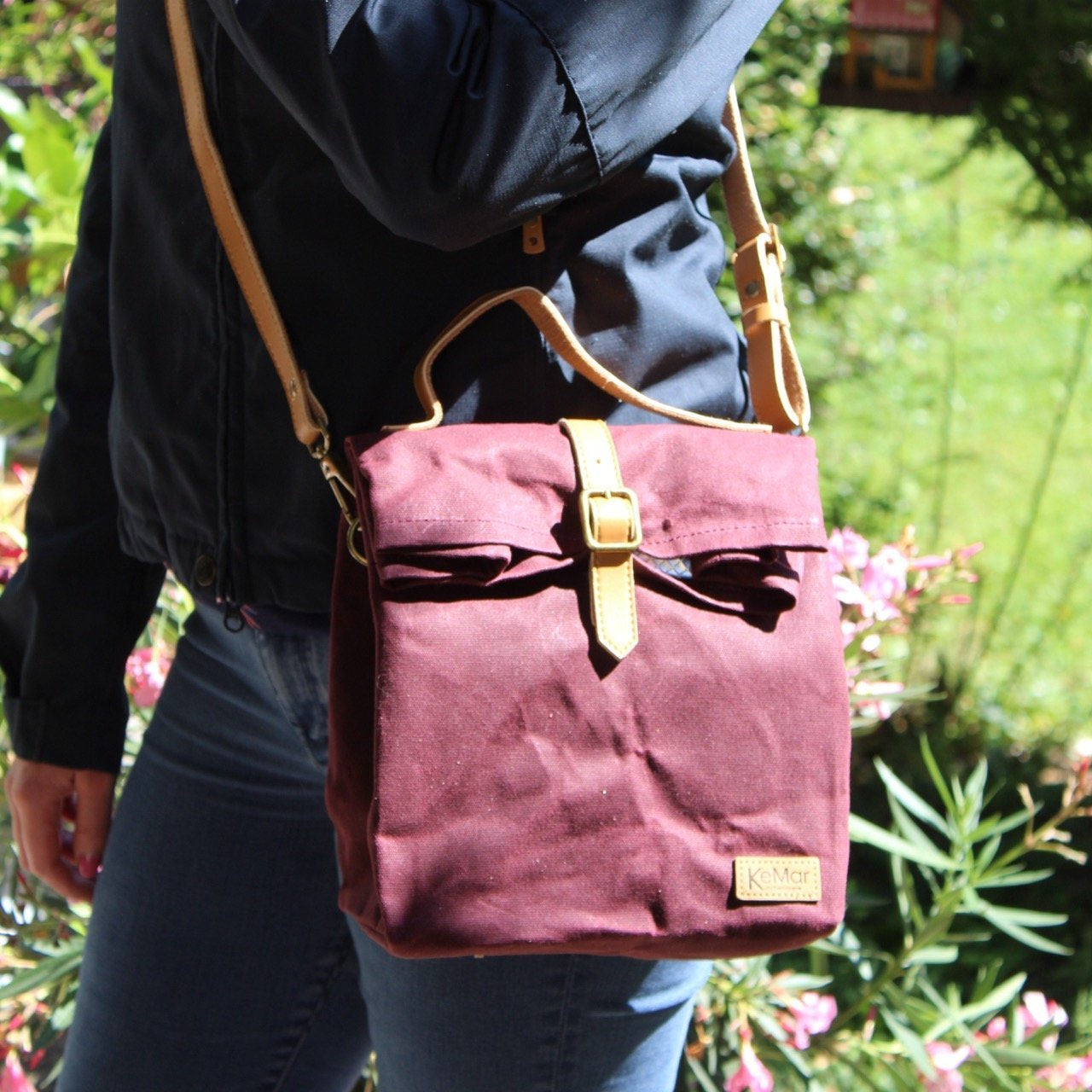 Lunchbox Tasche aus Canvas Segeltuch | Wasserdicht | Vegan | Nachhaltig | Recycelbar - KeMar GmbH | Kitchenware | Haushaltsgeräte