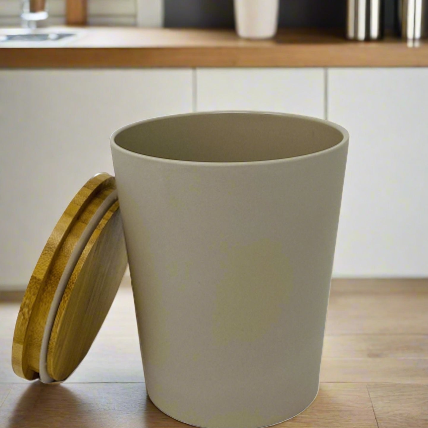 Vorratsdose | Behälter mit Bambus Deckel Rund - KeMar GmbH | Kitchenware | Haushaltsgeräte