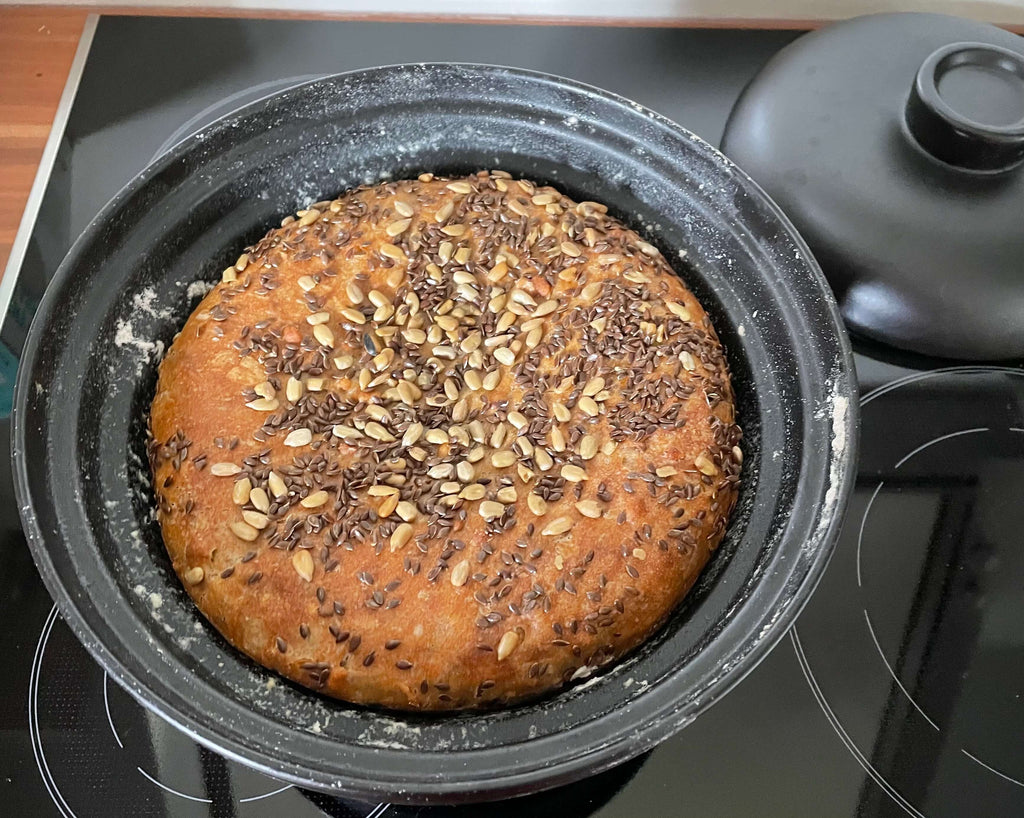 Brot backen im Keramiktopf aus Ton vom KCC-280 Slow cooker