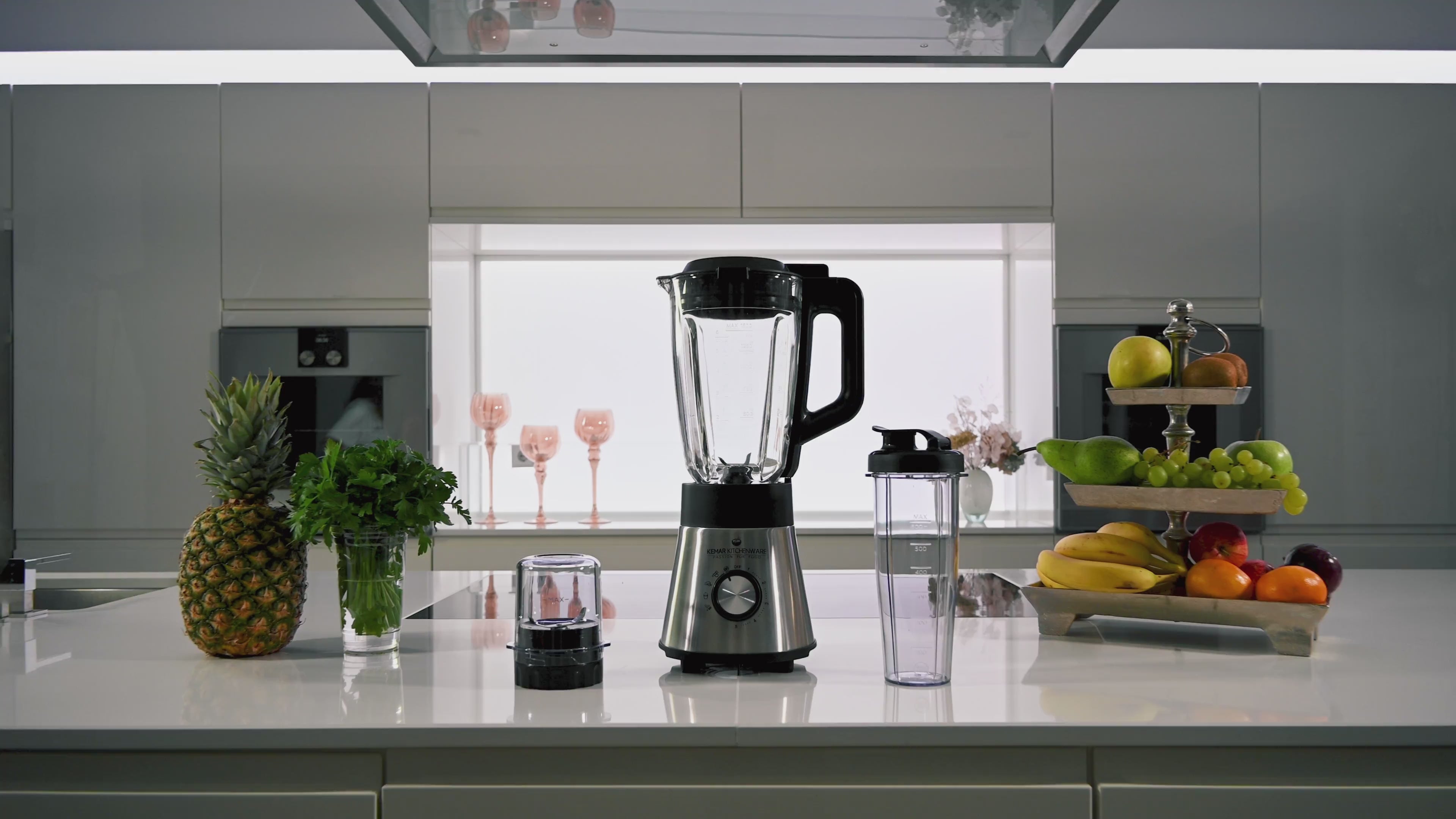 Video KSB-170 Smoothiemixer Standmixer Glasbehälter Edelstahl