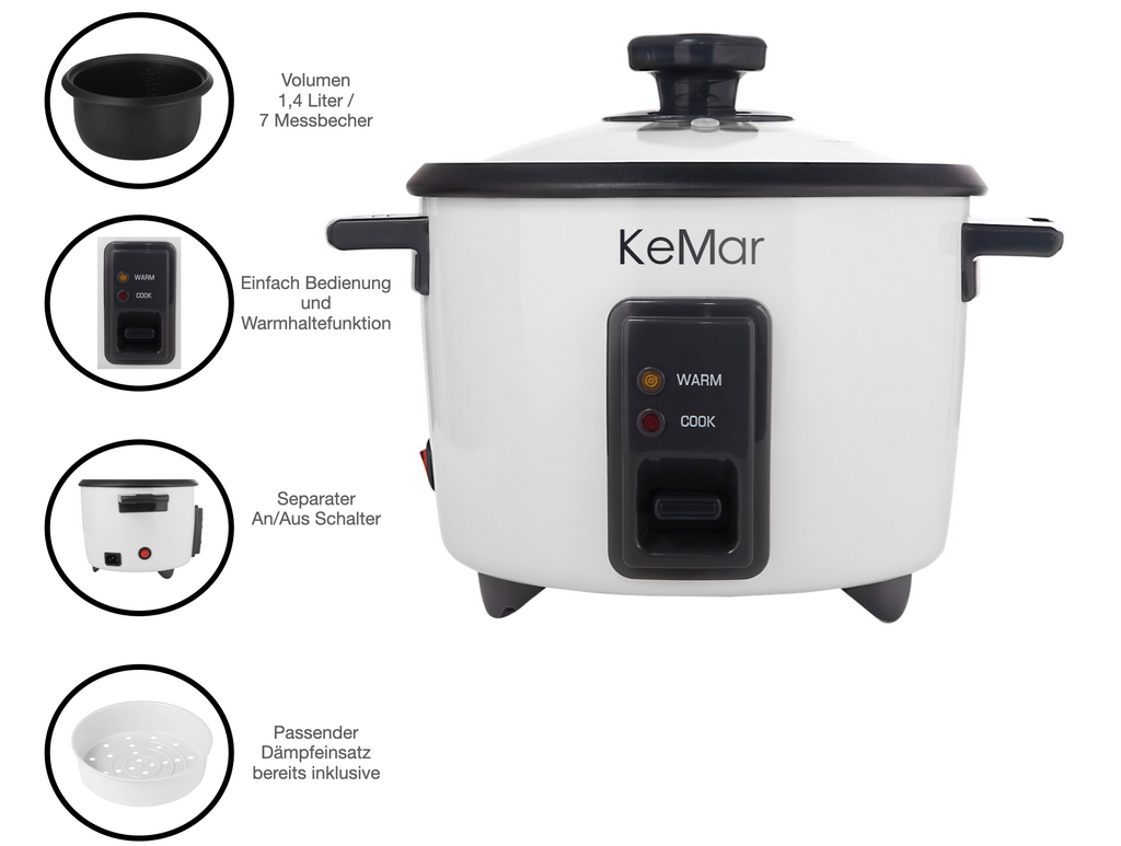 KRC-110 Reiskocher von keMar Kitchenware