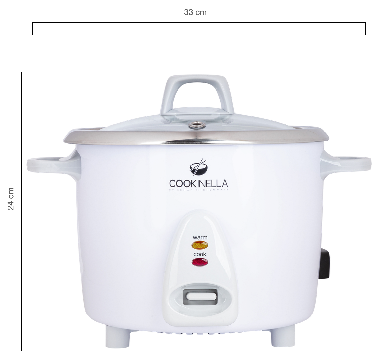 Spülmaschinengeeignter Innentopf KRC-300 Reiskocher zum dämpfen und braunen Reis kochen. 