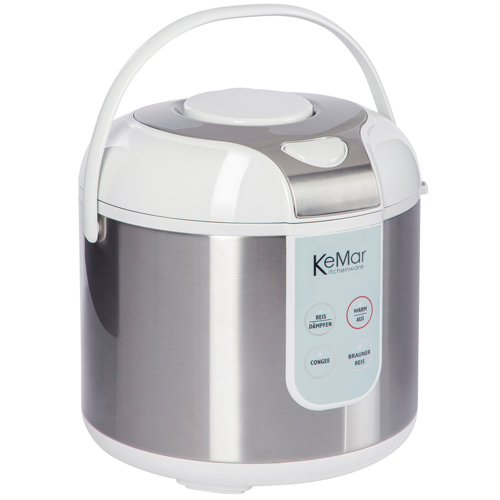 Brauner Reis und weißer Reis im  KRC-130 Multi Cooker mit Warmhaltefunktion. 