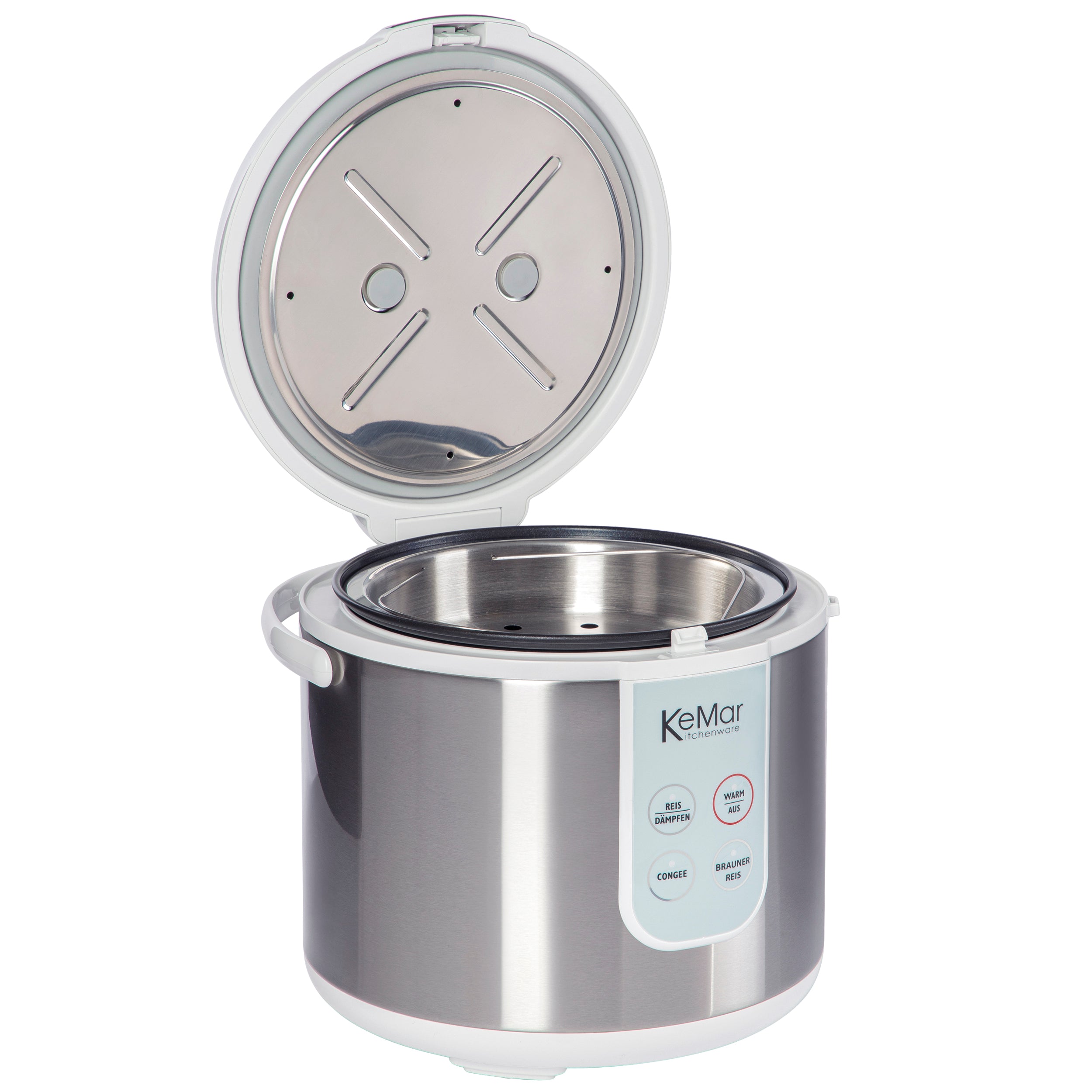 KeMar Kitchenware KRC-130 Reiskocher mit Dämpfeinsatz