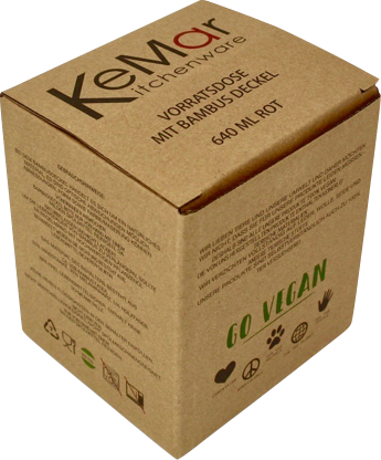 Behälter Vorratsdose mit Bambusdeckel Nachhaltig Bambusfaser KeMar Kitchenware