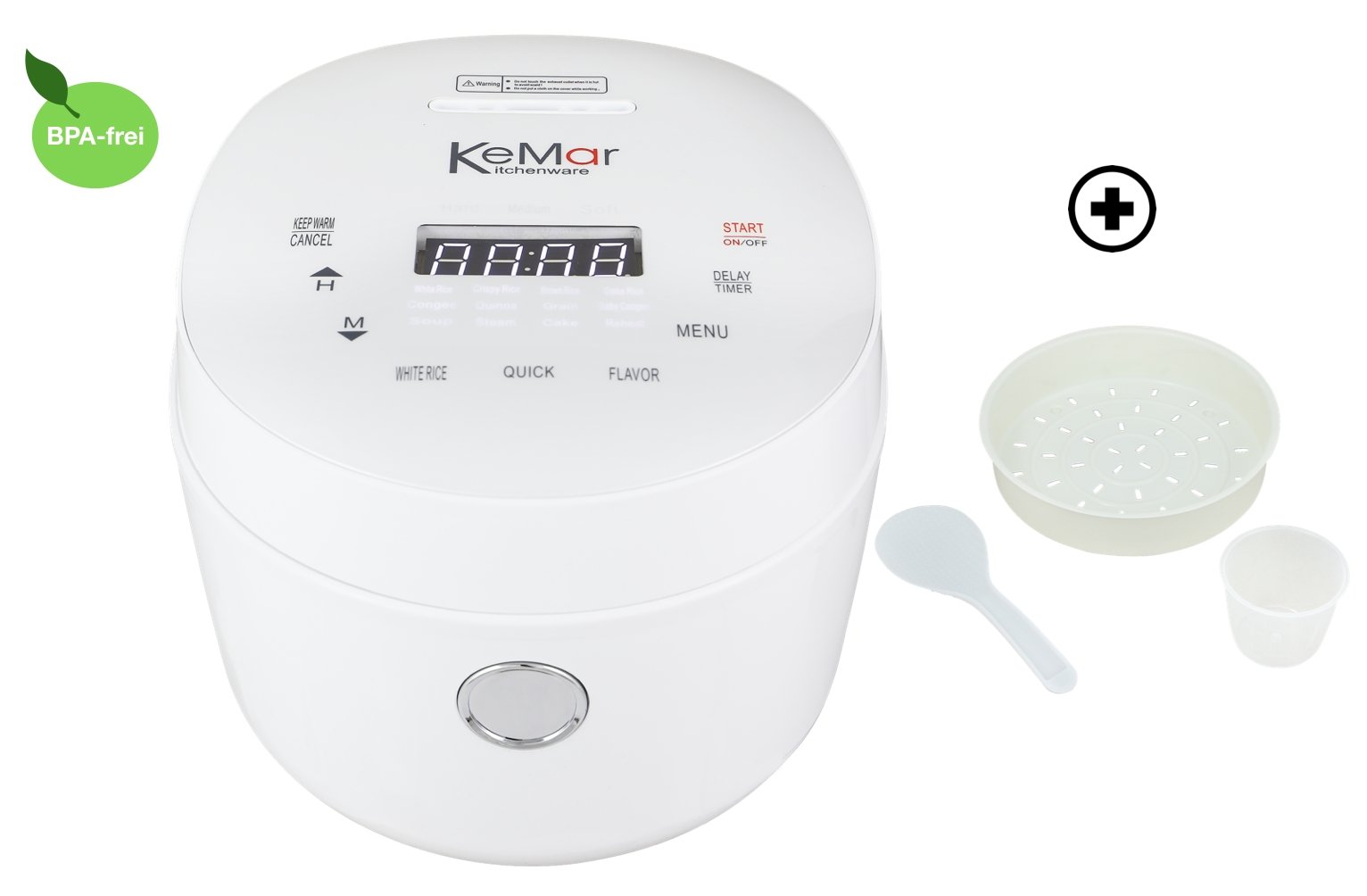 KRC-190 Reiskocher | Multikocher 12 Programme Touch Display - KeMar GmbH | Kitchenware | Haushaltsgeräte
