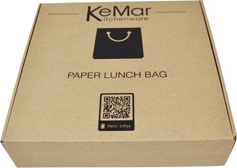Lunchbox Tasche aus PE Papier | Wasserabweisend | Vegan | Recycelt | Nachhaltig - KeMar GmbH | Kitchenware | Haushaltsgeräte