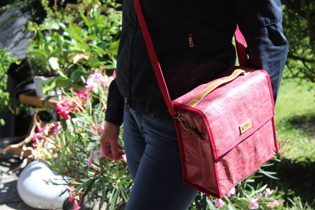 Lunchbox Tasche aus PE Papier | Wasserabweisend | Vegan | Recycelt | Nachhaltig - KeMar GmbH | Kitchenware | Haushaltsgeräte