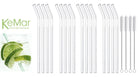 Trinkhalme aus Glas | Glasstrohhalme Gebogen | 23 cm - KeMar GmbH | Kitchenware | Haushaltsgeräte