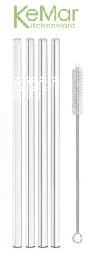 Trinkhalme aus Glas | Glasstrohhalme Gerade | 23 cm - KeMar GmbH | Kitchenware | Haushaltsgeräte